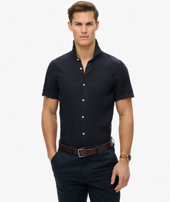 superdry SD Embroidered Vacation Linen Shirt