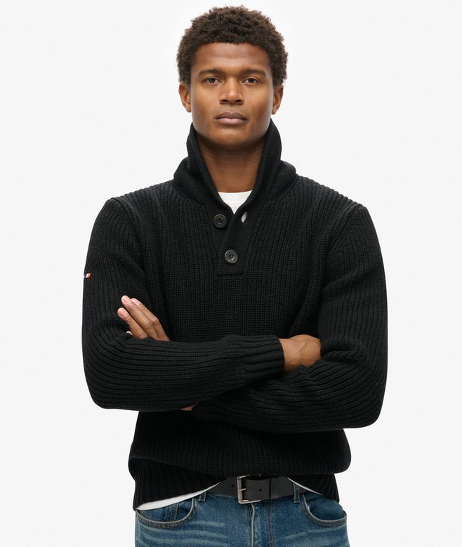 superdry Shawl Collar Jumper