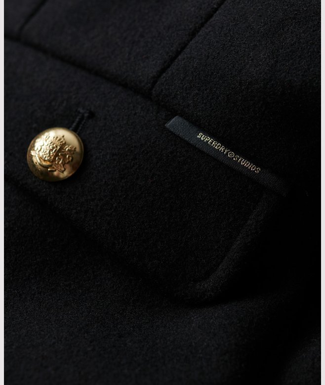 Superdry Short Military Wool Coat