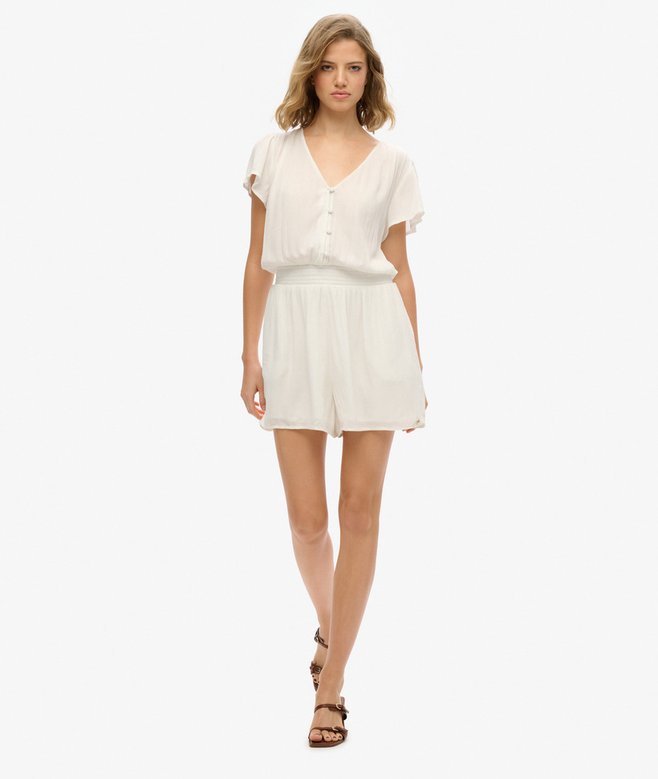 superdry Short Sleeve Printed Playsuit