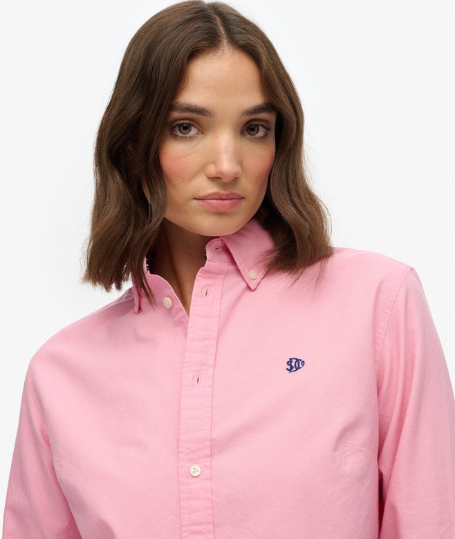 Superdry Slim Oxford Button Down Long Sleeve Shirt