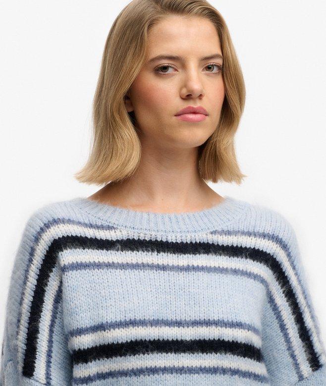 Superdry Slouchy Brushed Stripe Knit Jumper