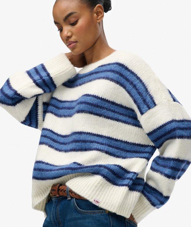 Superdry Slouchy Brushed Stripe Knit Jumper