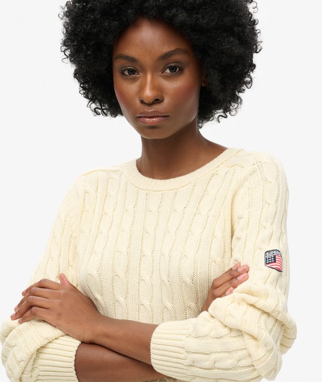 Superdry Slouchy Cable Knit Jumper