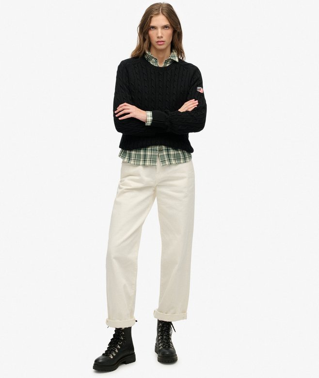 Superdry Slouchy Cable Knit Jumper