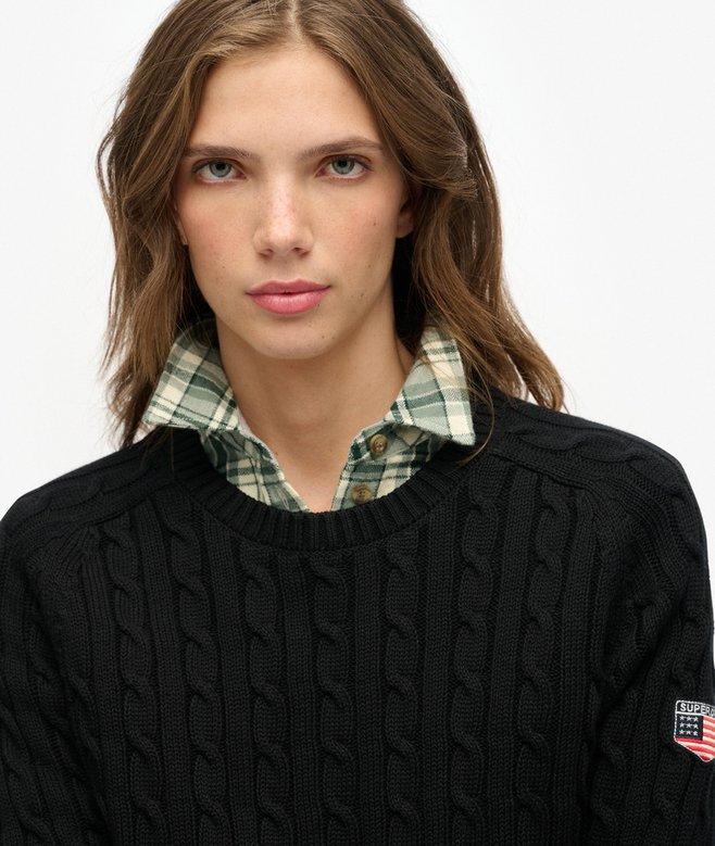 Superdry Slouchy Cable Knit Jumper
