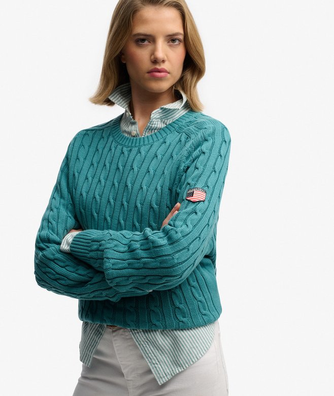 Superdry Slouchy Cable Knit Jumper