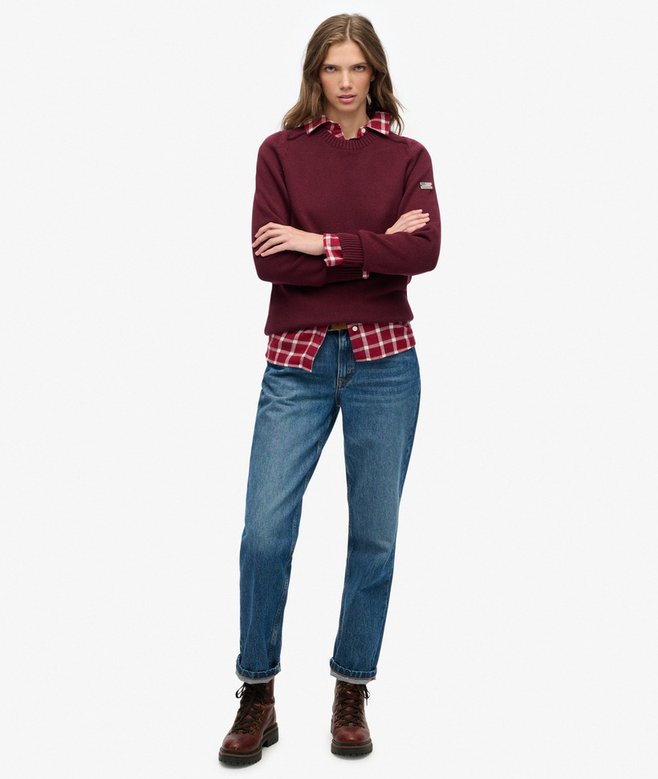 Superdry Slouchy Knitted Crew Jumper