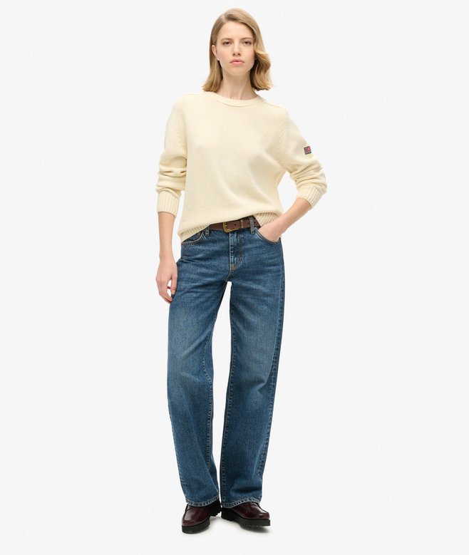 Superdry Slouchy Knitted Crew Jumper