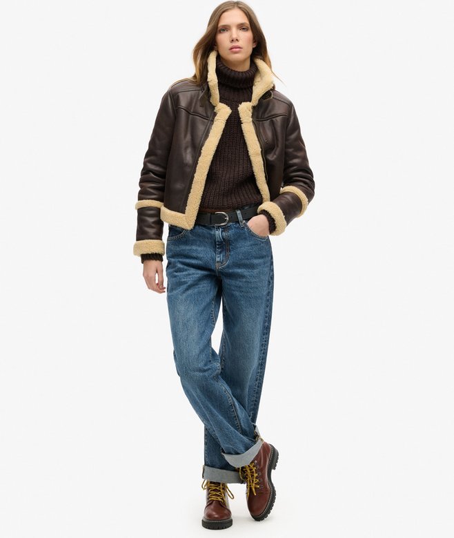 Superdry Slouchy Stitch Roll Neck Knit