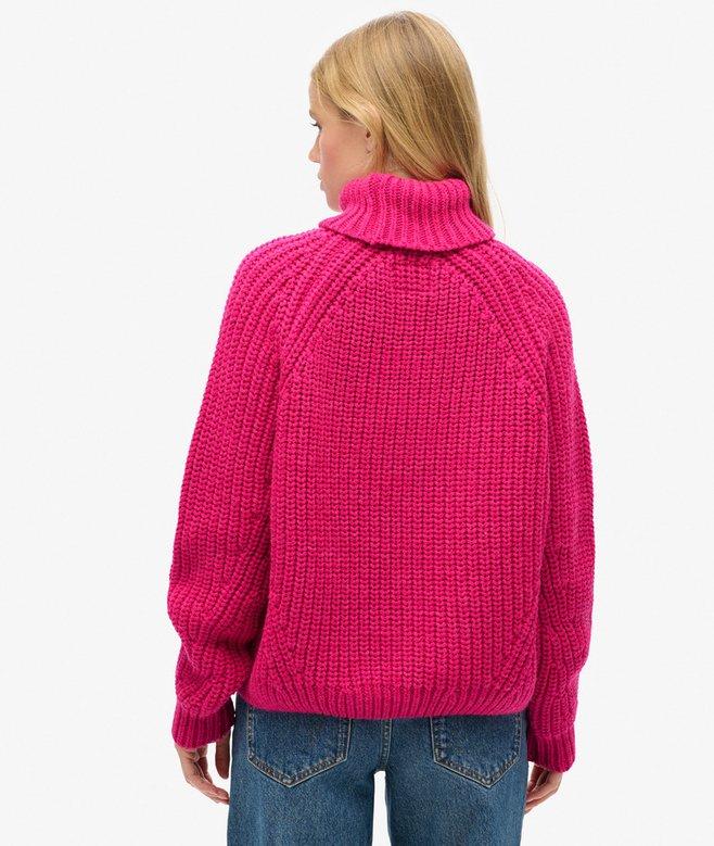 Superdry Slouchy Stitch Roll Neck Knit