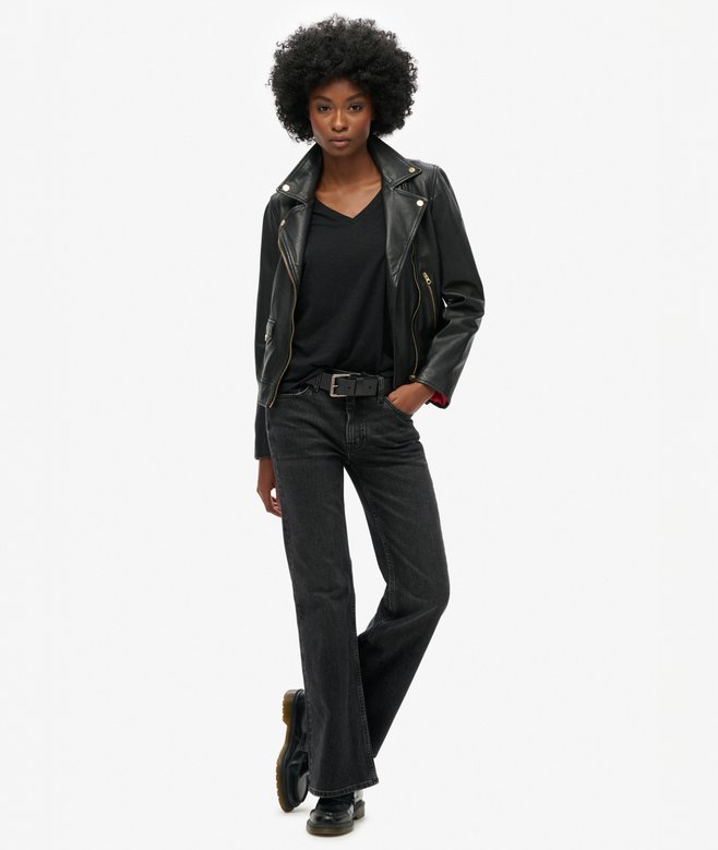 Superdry Slub Embroidered V-Neck T-Shirt