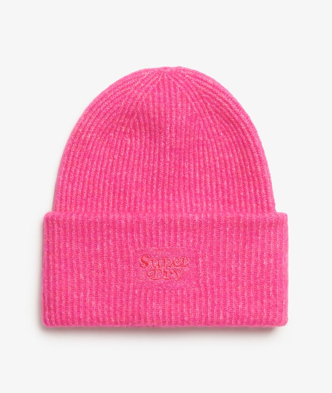 superdry Soft Rib Knit Beanie Hat