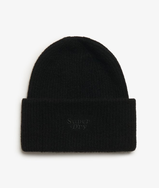 superdry Soft Rib Knit Beanie Hat