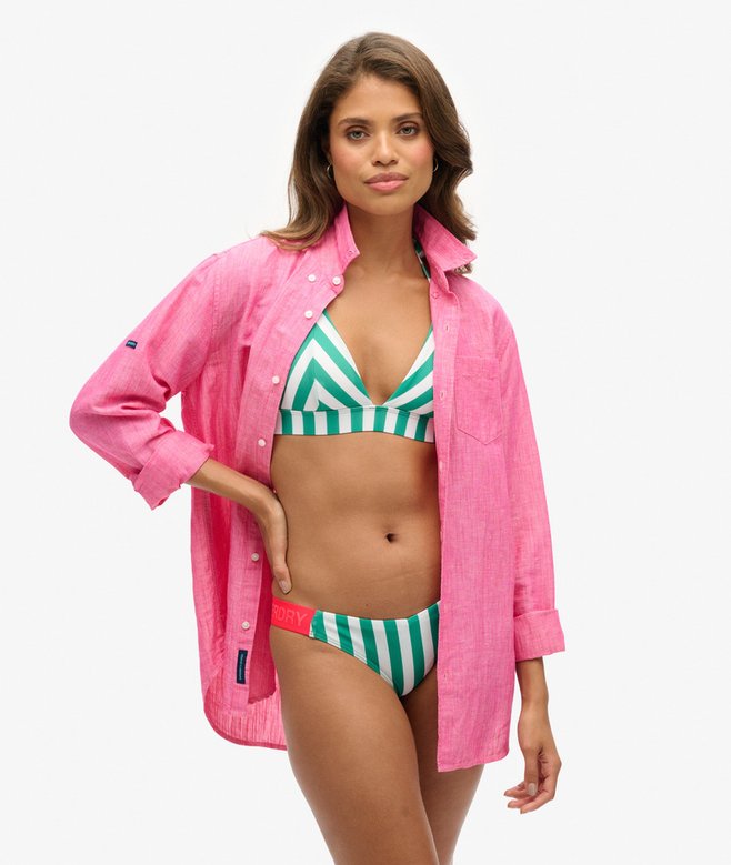 superdry Stripe Triangle Bikini Top
