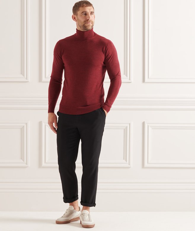 Superdry Studios Merino Roll Neck Jumper