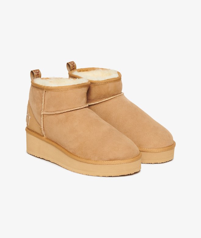 Superdry Suede Sherpa Platform Boots