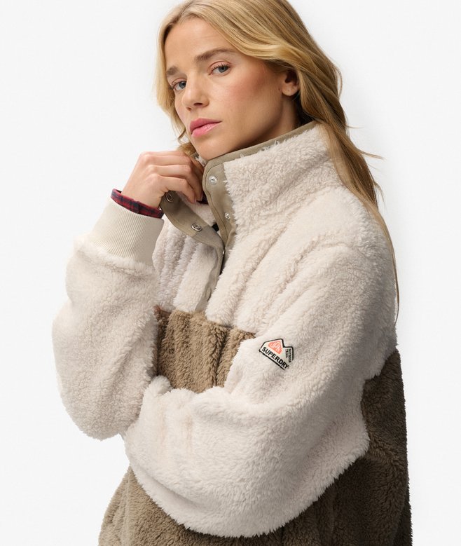 superdry Super Soft Mash Up Teddy Fleece