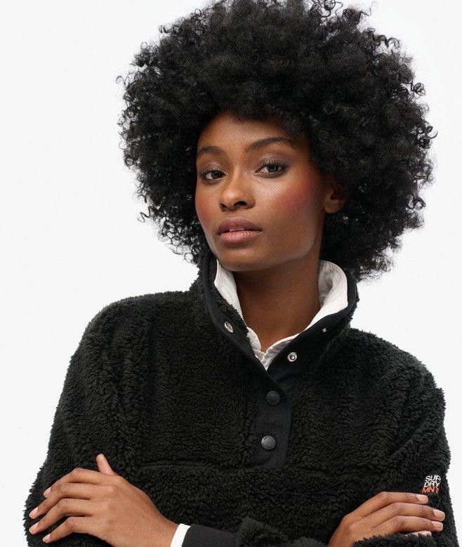 Superdry Super Soft Popper Neck Teddy Fleece