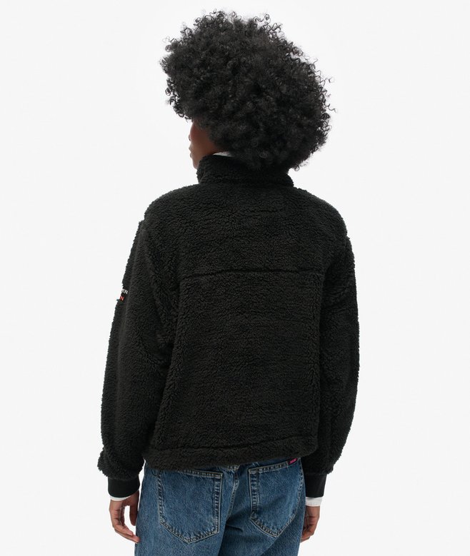 Superdry Super Soft Popper Neck Teddy Fleece