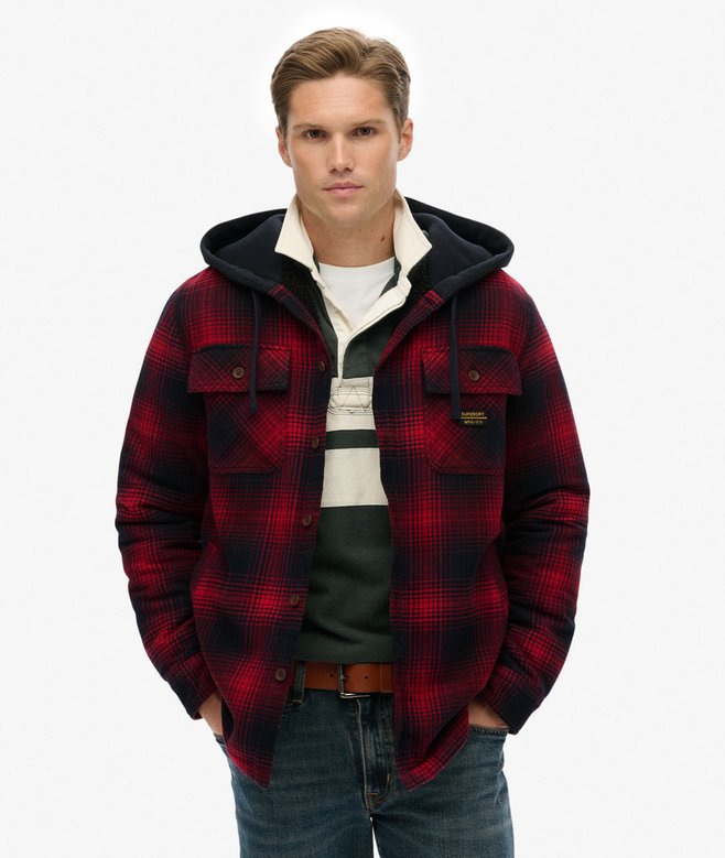 superdry Surplus Hooded Check Shirt