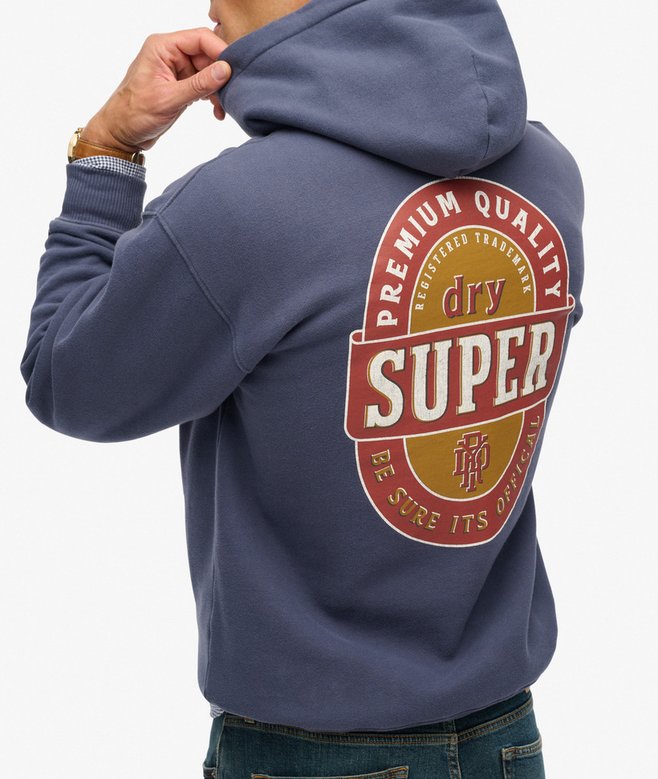 Superdry Tap Room Oversized Hoodie