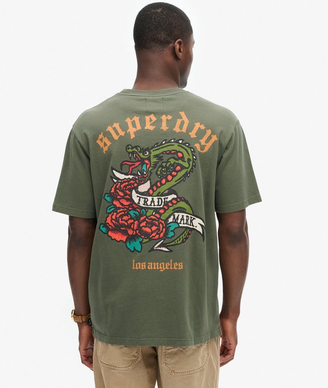 Superdry Tattoo Back Graphic Loose T-Shirt