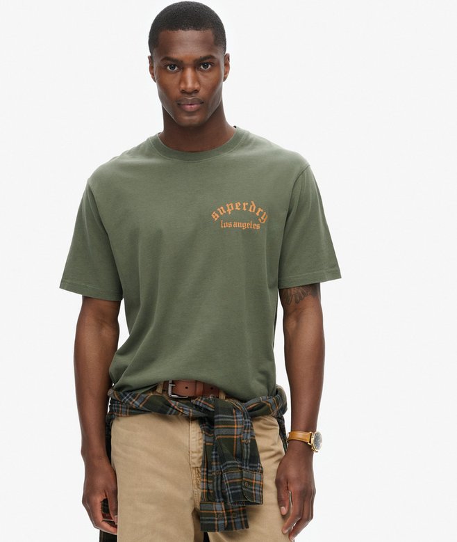 superdry Tattoo Back Graphic Loose T-Shirt