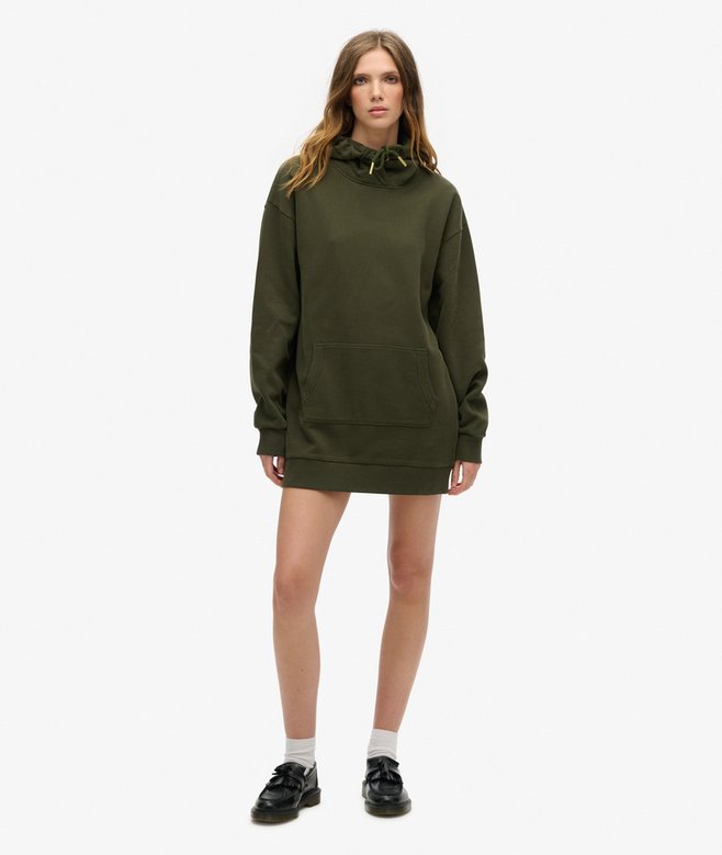 Superdry Tattoo Rhinestone Hooded Dress