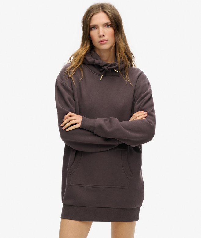 Superdry Tattoo Rhinestone Hooded Dress