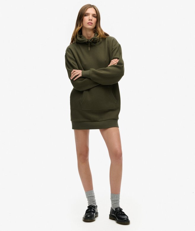 Superdry Tattoo Rhinestone Hoodie Dress