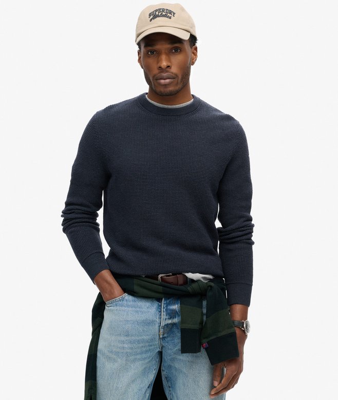 superdry Textured Crew Knitted Jumper