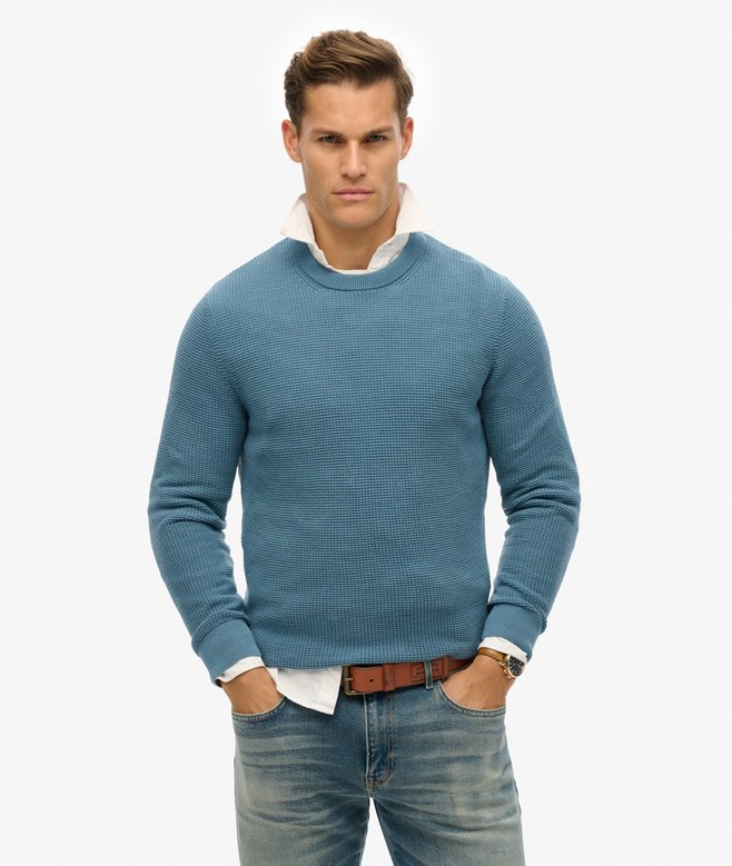 superdry Textured Crew Knitted Jumper
