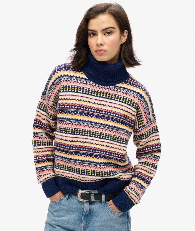 superdry Textured Stripe Pattern Jumper
