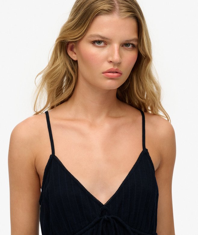 Superdry Textured Woven Cami Mini Dress