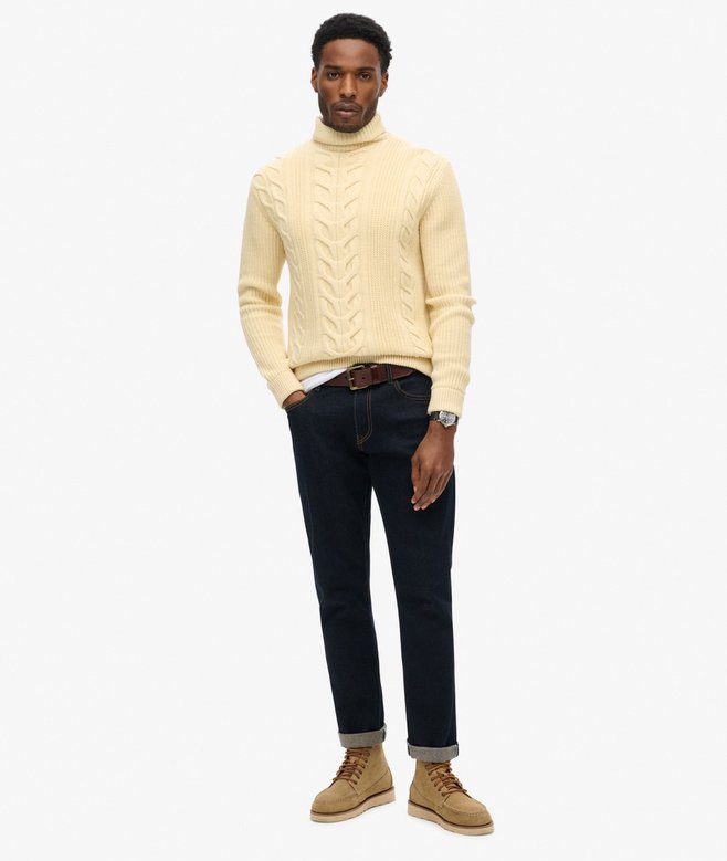 Superdry The Merchant Store - Cable Roll Neck Jumper