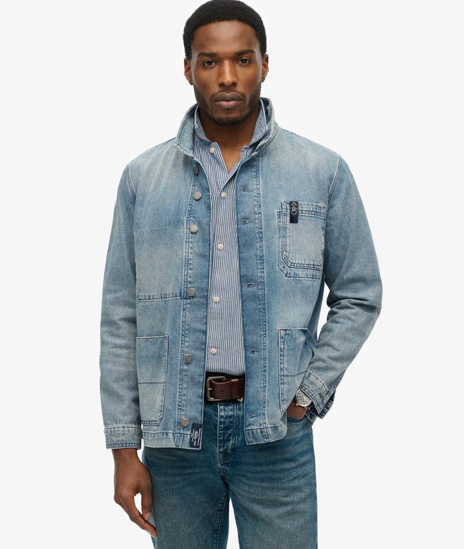 superdry The Merchant Store - Denim Workwear Jacket
