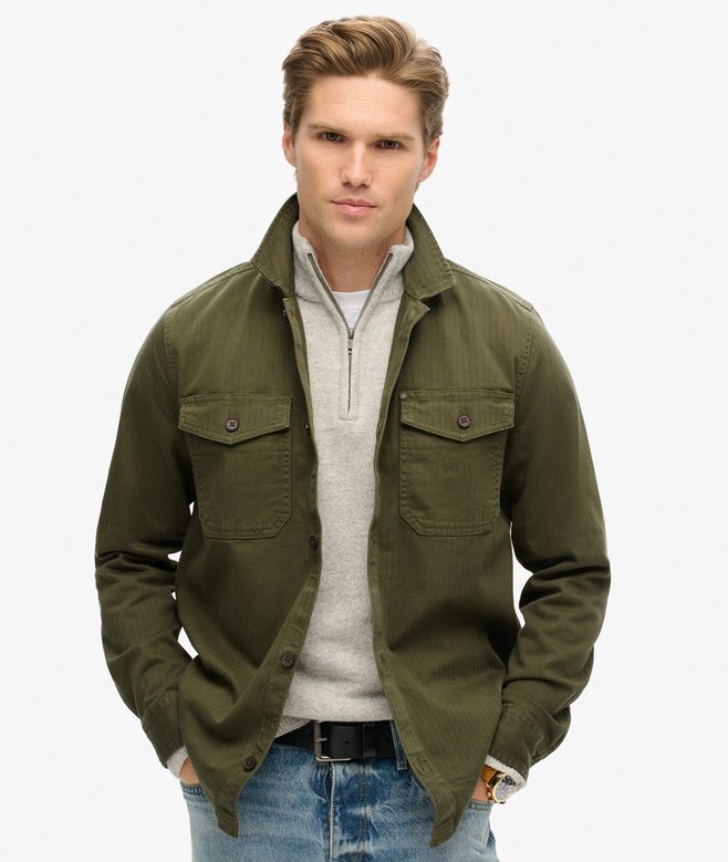 superdry The Merchant Store - Herringbone Overshirt