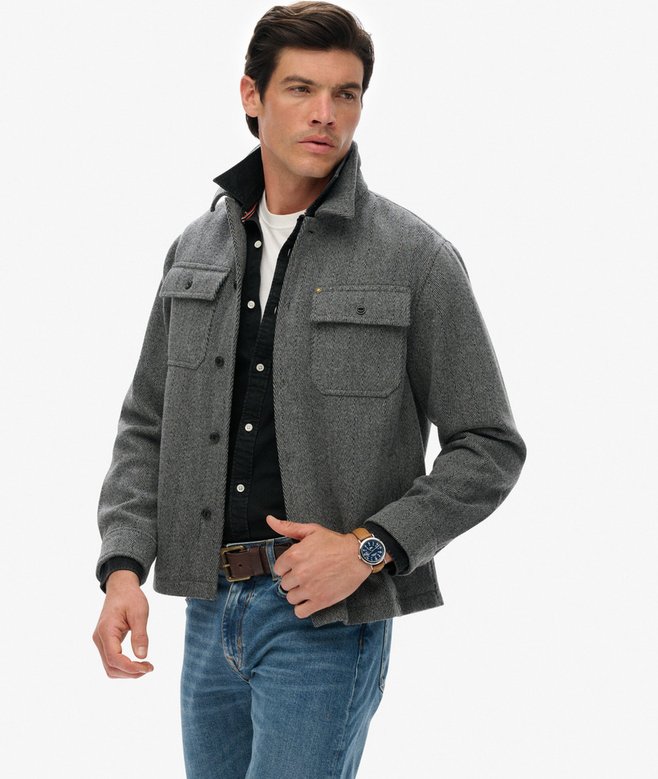 superdry The Merchant Store - Herringbone Overshirt