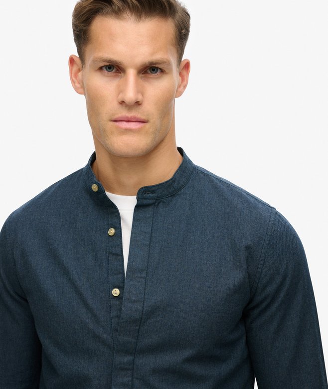 Superdry The Merchant Store - Indigo Grandad Shirt