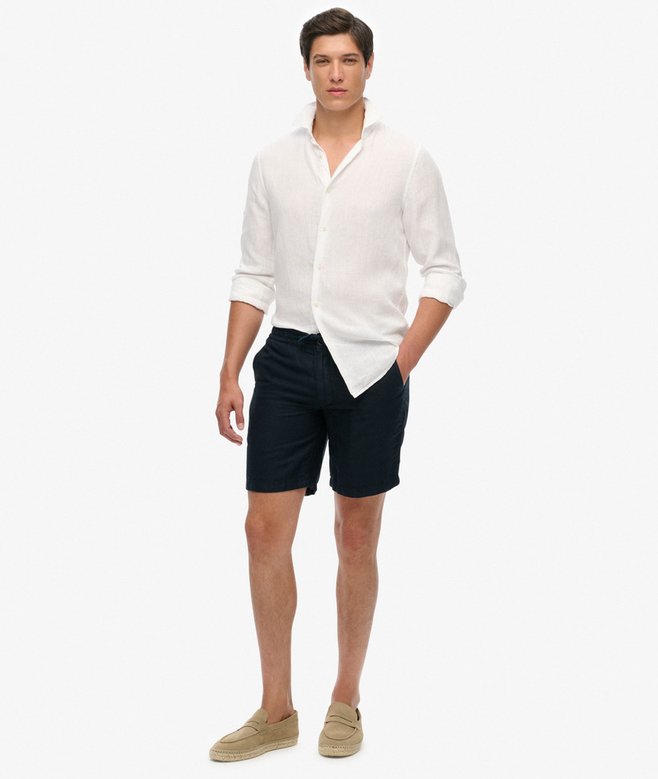 superdry The Merchant Store- Linen Shorts