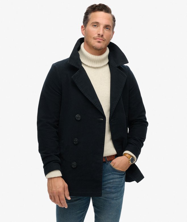 superdry The Merchant Store - Moleskin Pea Coat
