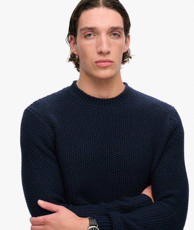 Superdry The Merchant Store- Textured Crew Jumper