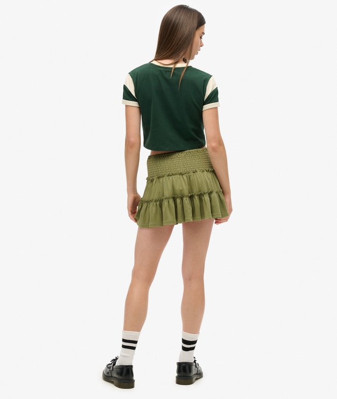 Superdry Tiered Jersey Mini Skirt