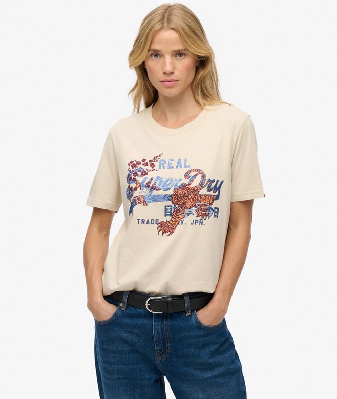 superdry Tokyo Vintage Logo Relaxed T-Shirt