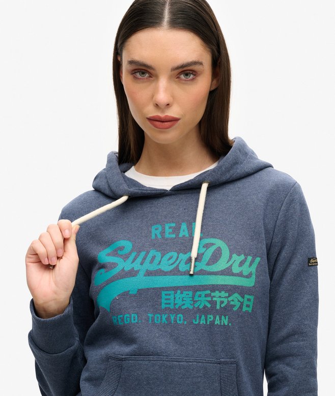 Superdry Tonal Vintage Logo Graphic Hoodie