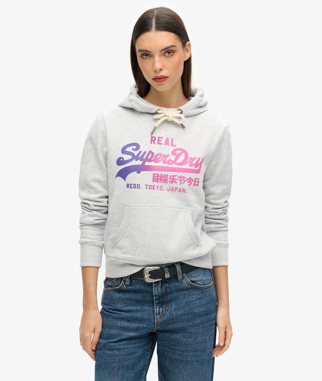 superdry Tonal Vintage Logo Graphic Hoodie