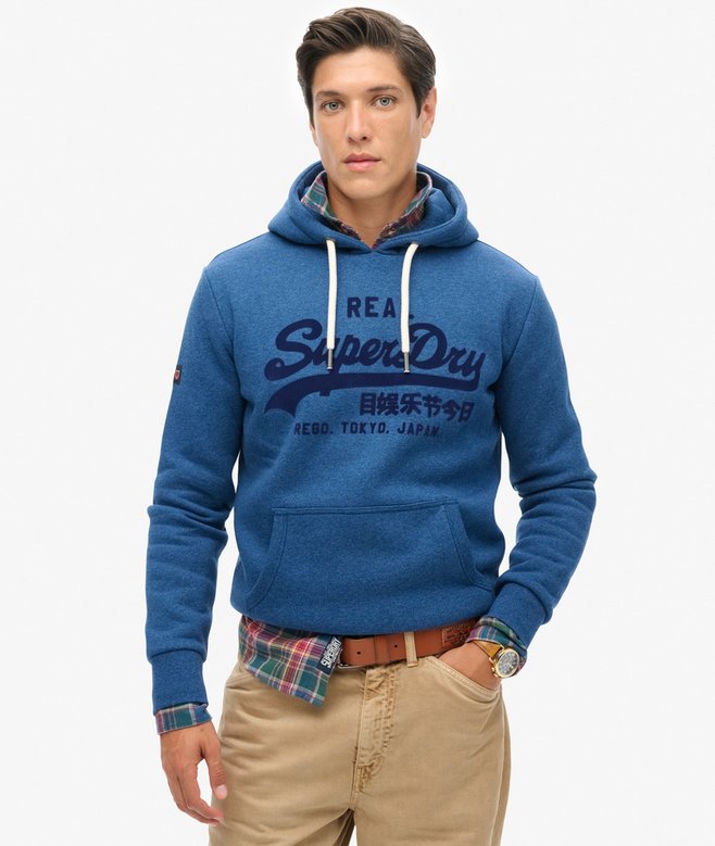superdry Tonal Vintage Logo Hoodie