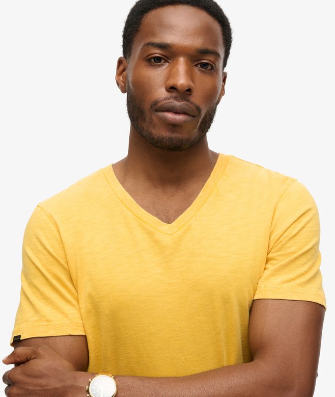 Superdry V-Neck Slub Short Sleeve T-Shirt