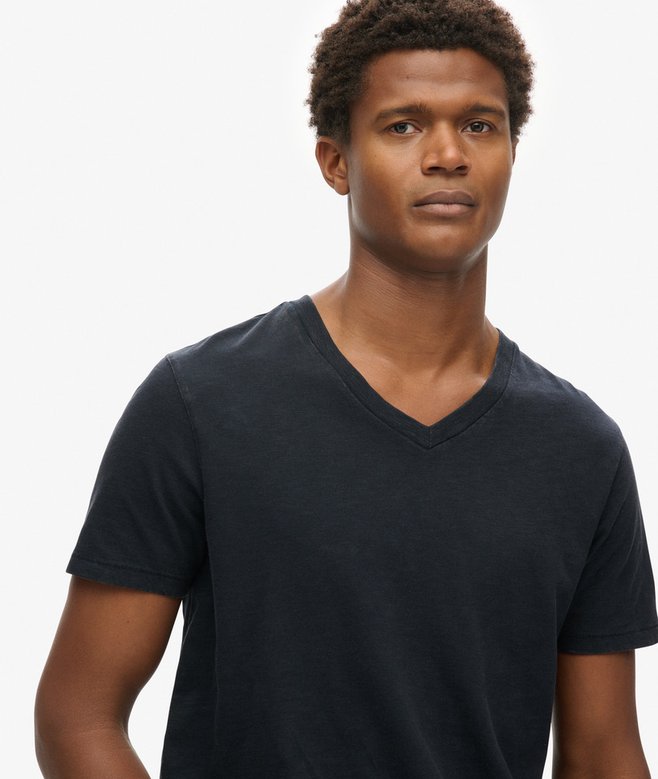 Superdry V-Neck Slub Short Sleeve T-Shirt